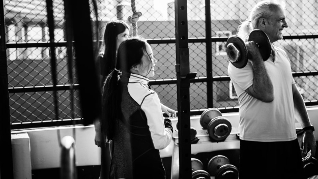 People Exercising At Fitness Gym Are Very Much Happy